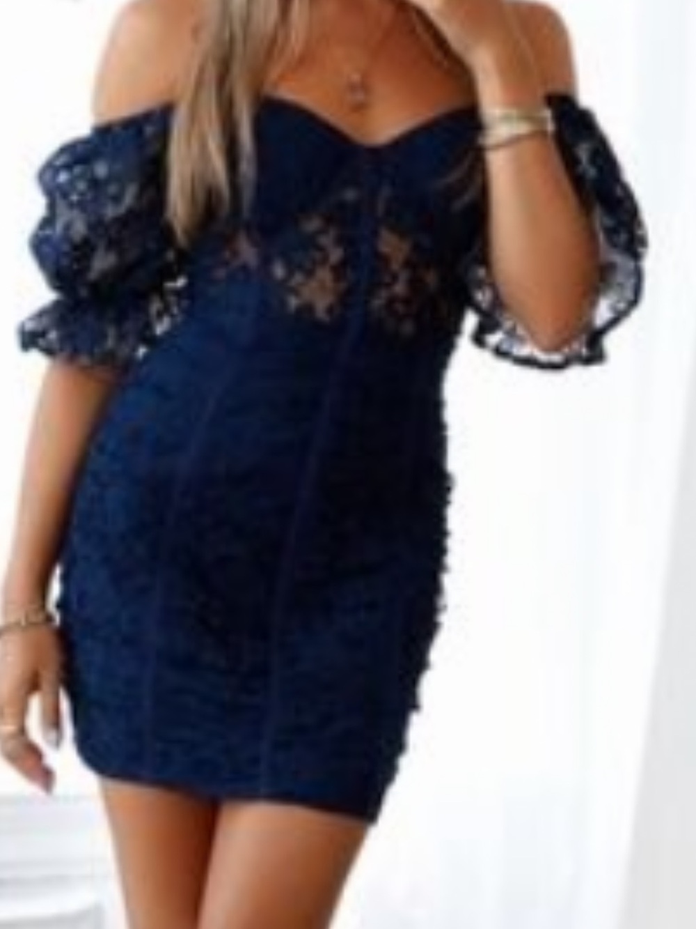 Hello Molly Sexy Lace Mini Dress